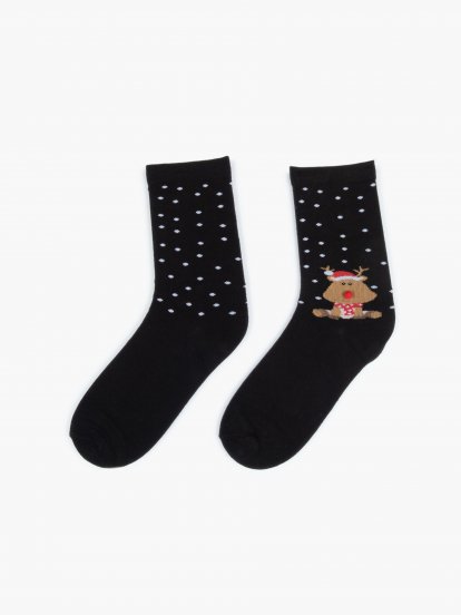 Vianočné dievčenské ponožky