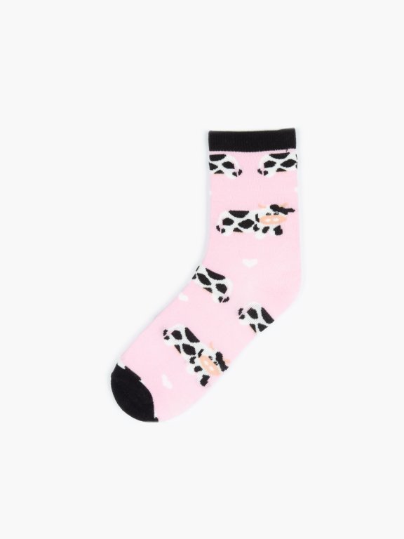 Vzorované dívčí ponožky