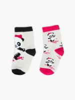 Panda pattern socks