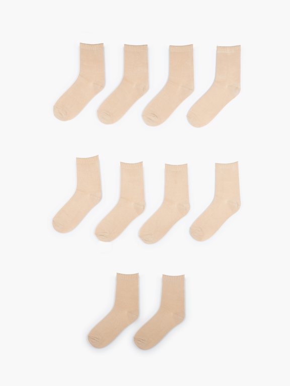 5 párov dámskych ponožiek z viskózovej zmesi