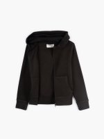 Polar fleece basic zip-up hoodie