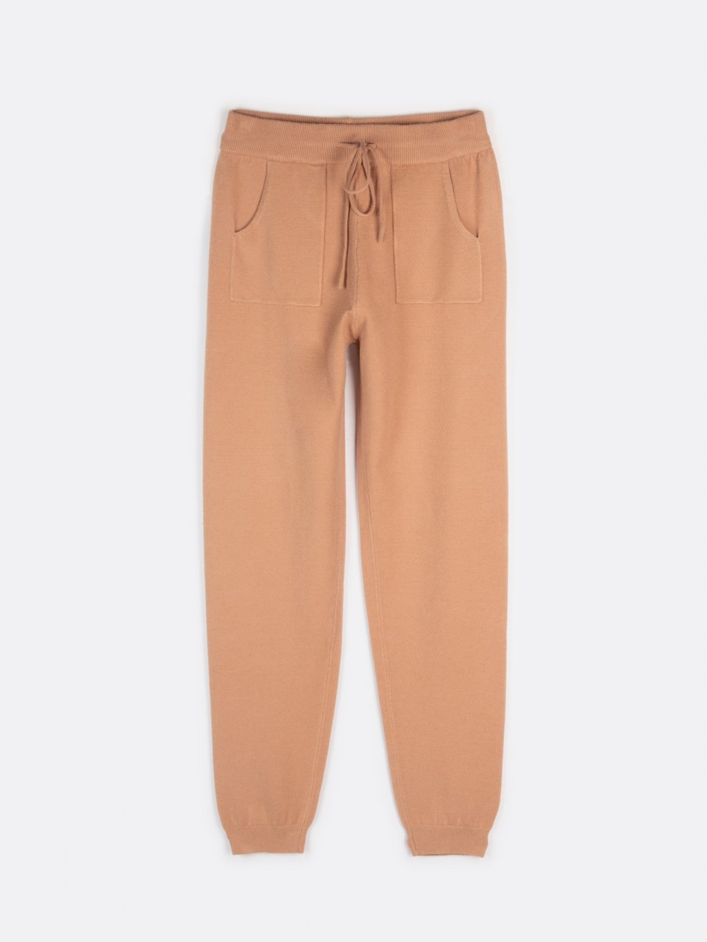 Fine-knit sweatpants with pockets