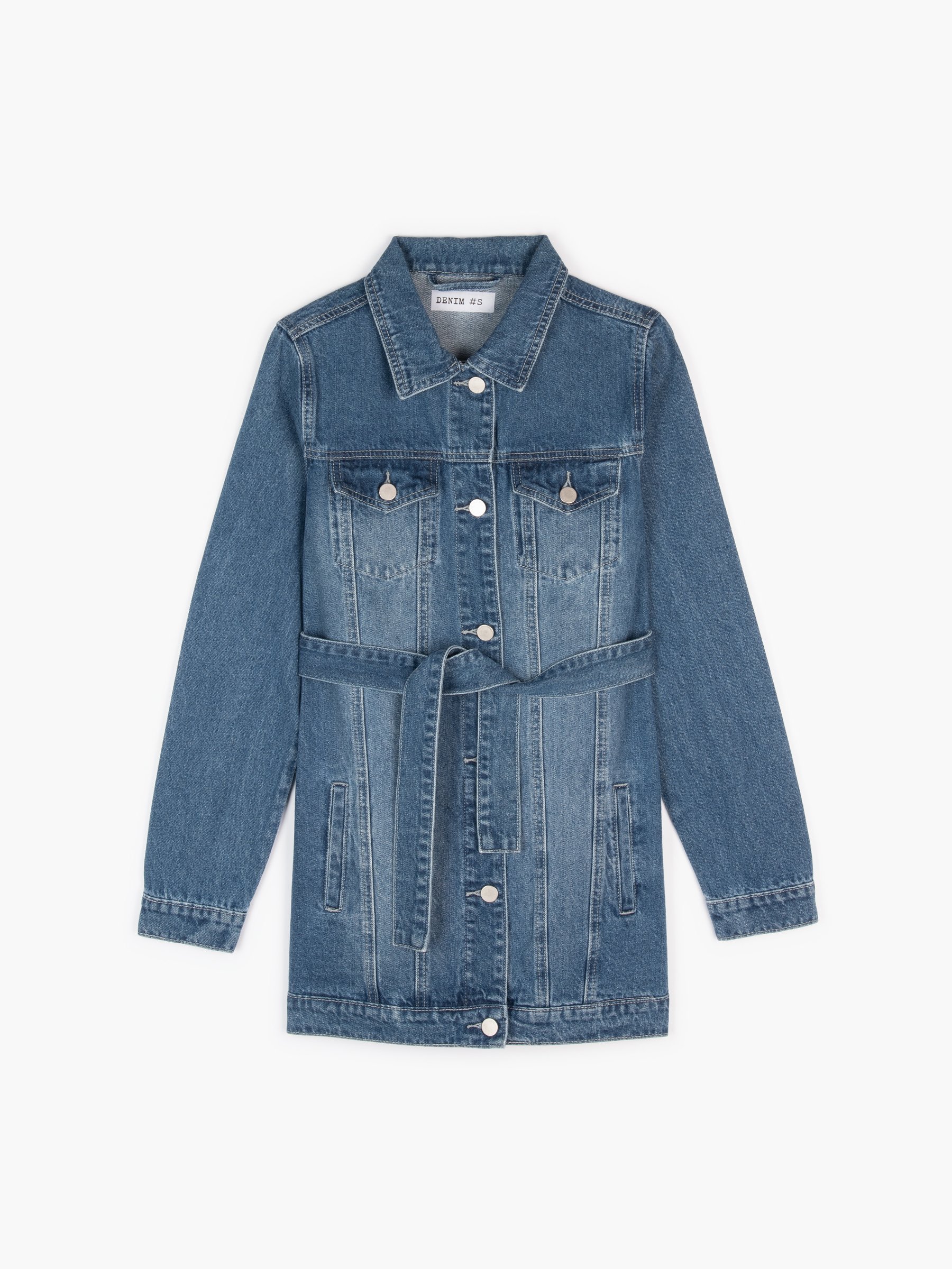 Blue discount 93% KIDS FASHION Jackets Jean Zara vest 
