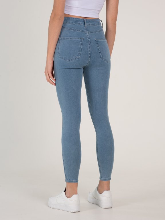 Základné basic džínsy skinny dámske