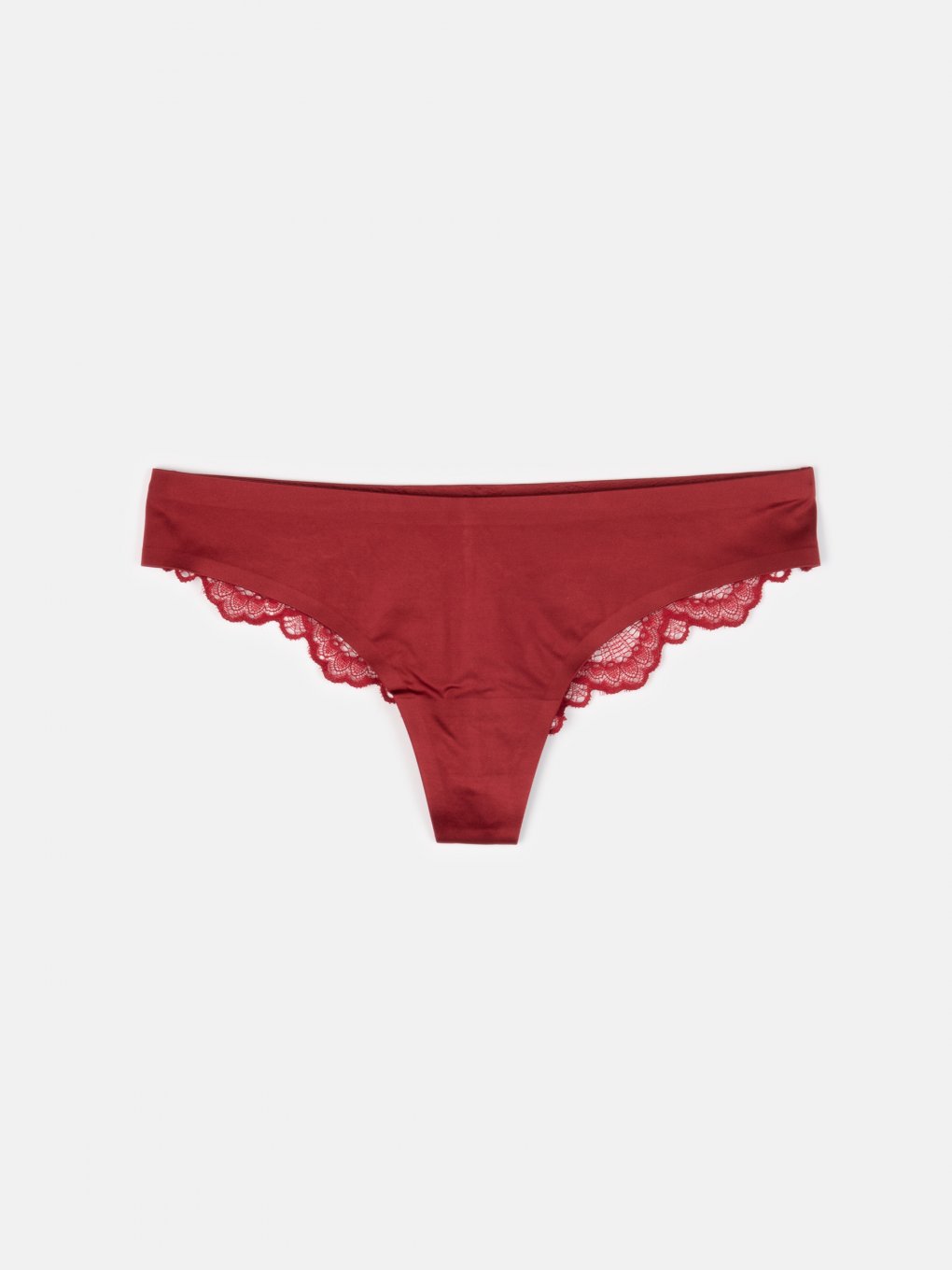 Lace thong panties