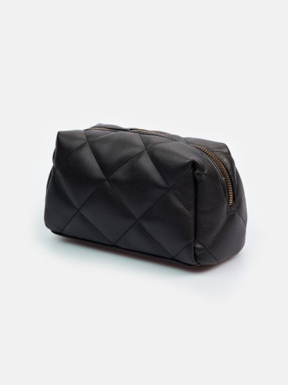 Quilted faux leather multipurpose case