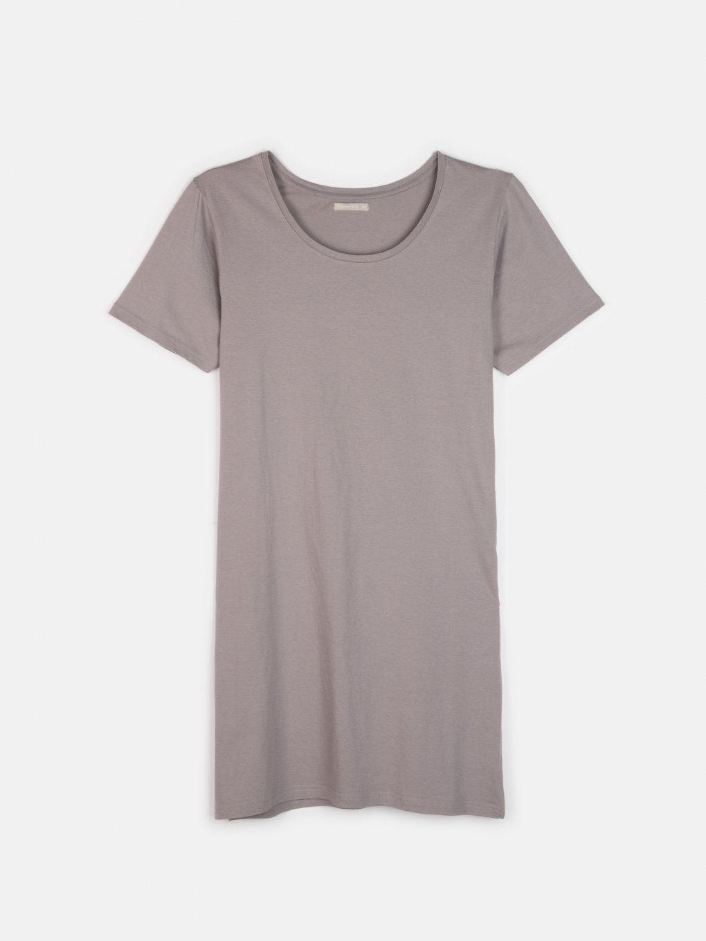 Základní basic prodloužené bavlněné tričko s rozparky dámské plus size
