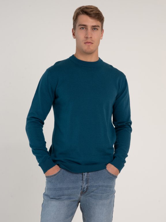 Klasyczny bawełniany sweter męski