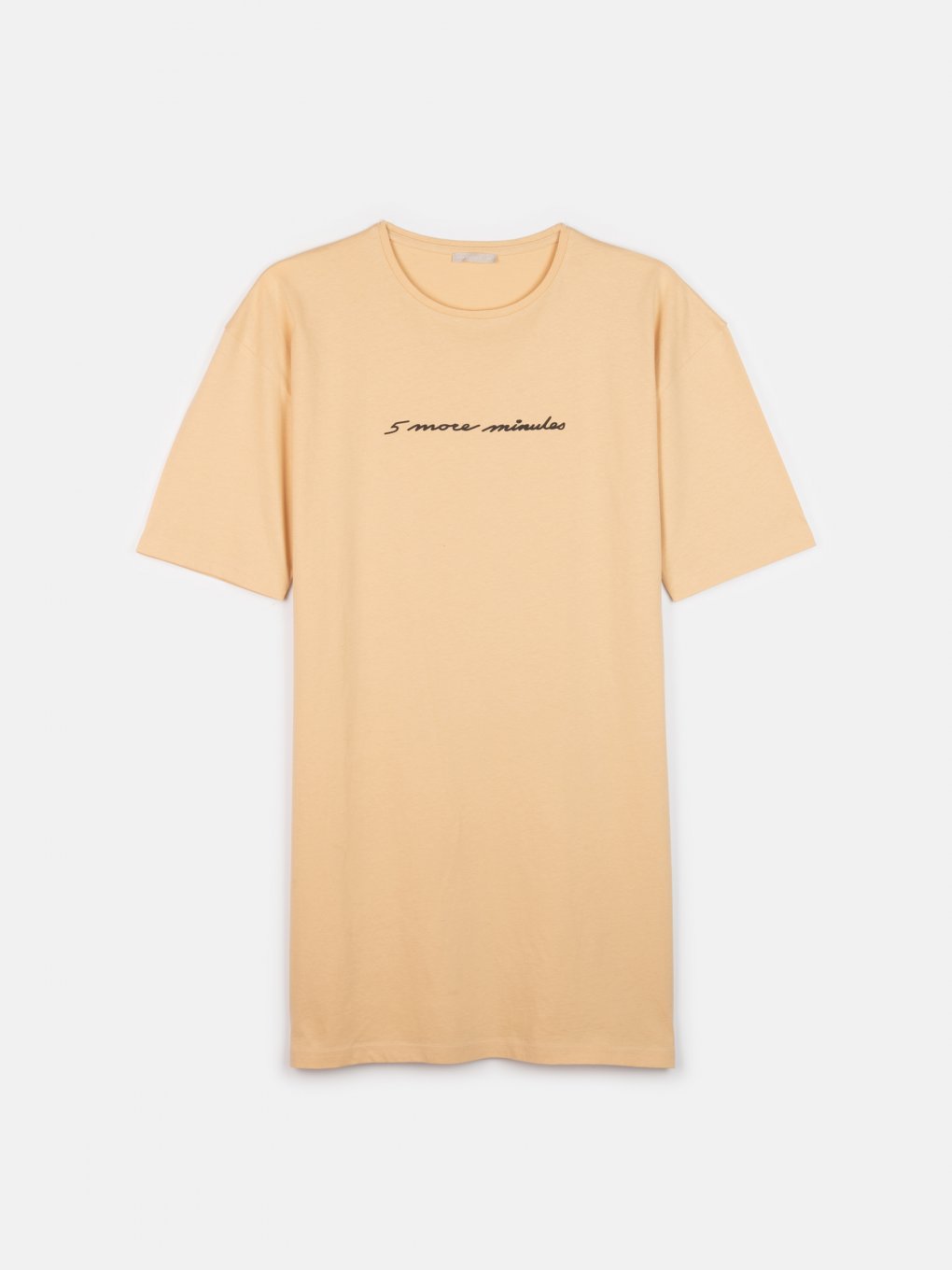 Bavlněná noční košile s nápisem dámská plus size