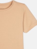 Bawełniana jednokolorowa elastyczna koszulka chłopięca