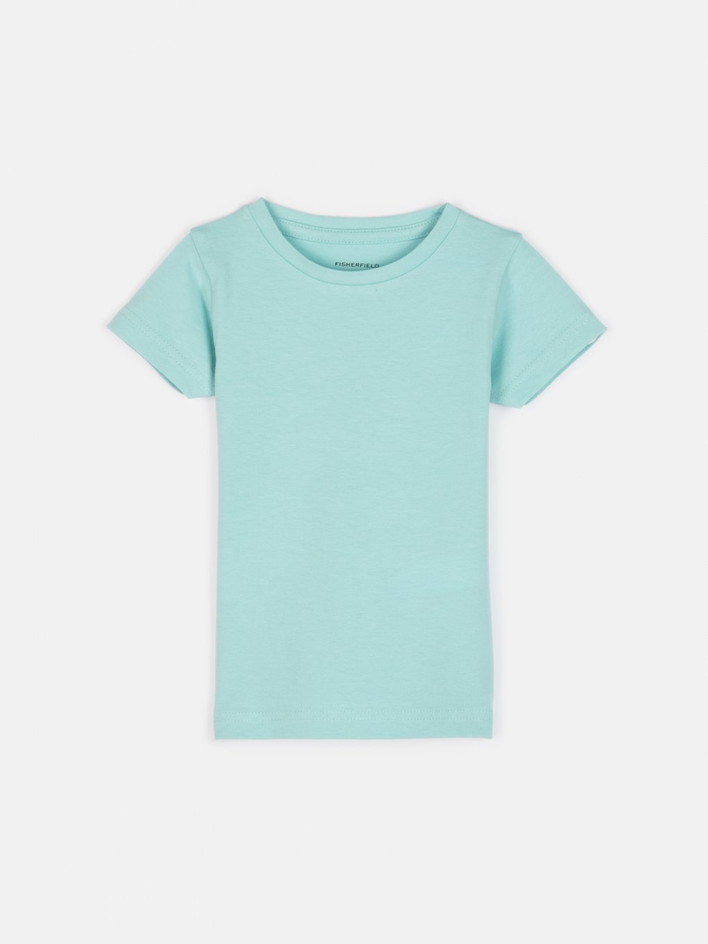 Bawełniana jednokolorowa elastyczna koszulka dla dziewczynki