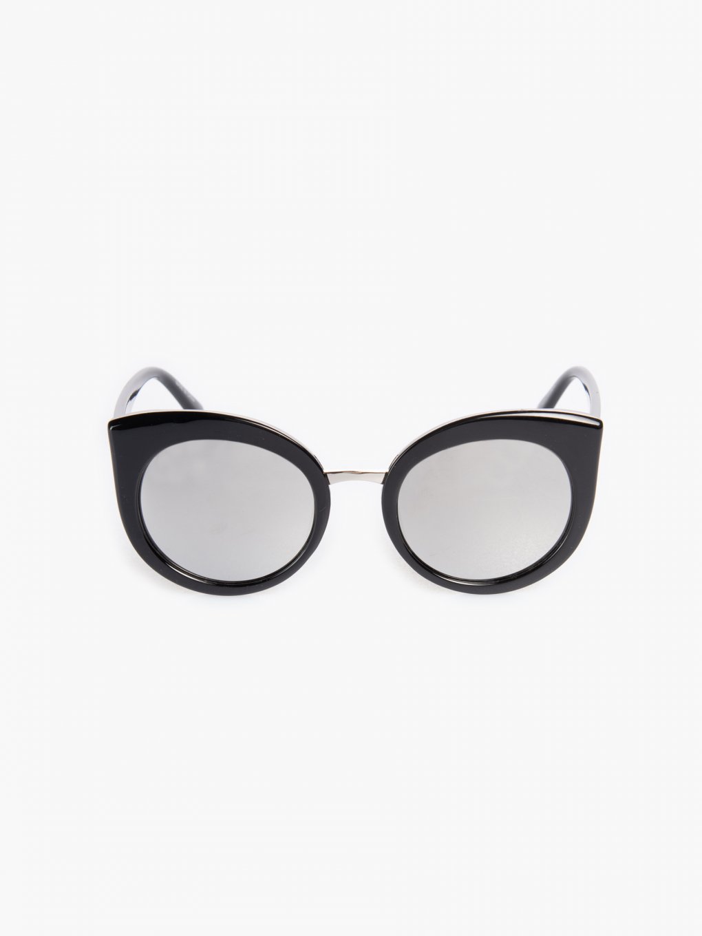 Okulary przeciwsłoneczne damskie kocie oczy z lusterkami