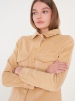 Dlouhá košilová bunda dámská