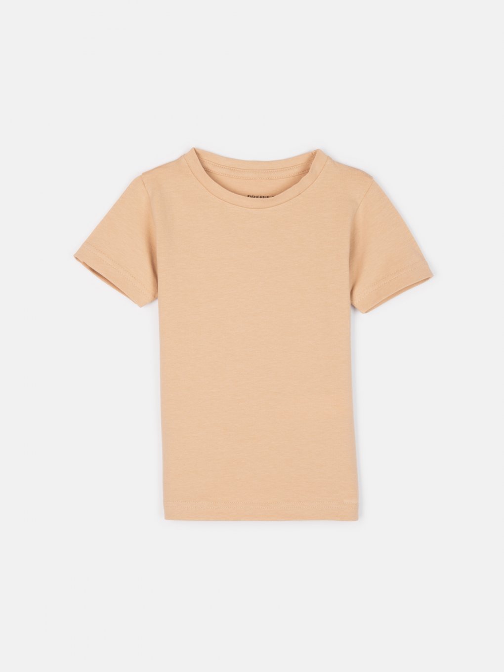 Jednokolorowa bawełniana elastyczna koszulka chłopięca