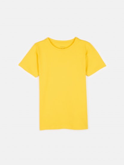 Bavlnené jednofarebné elastické tričko chlapčenské