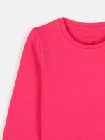Jednofarebné bavlnené elastické tričko  dievčenské