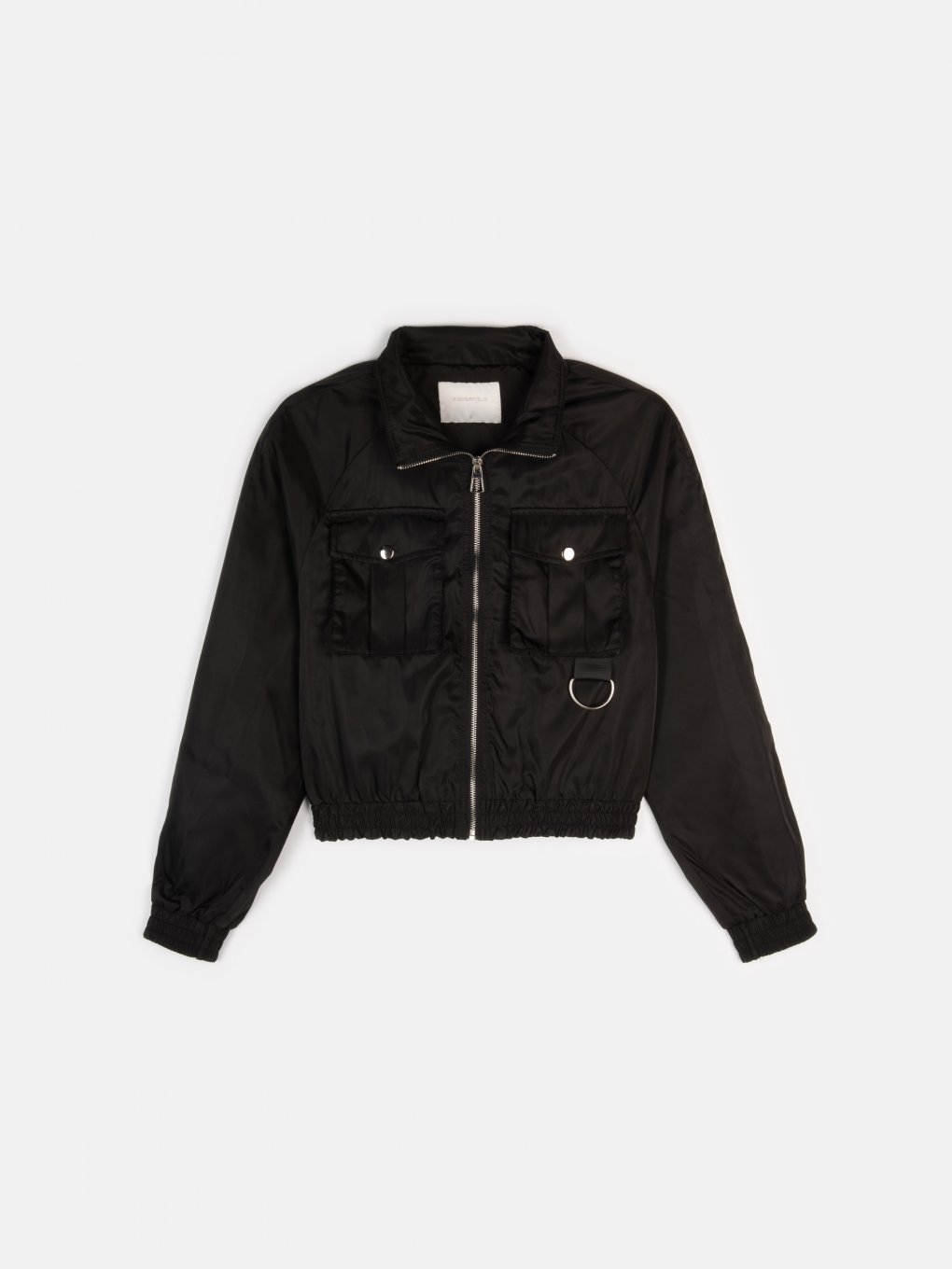 Light bomber jacket with chest pockets