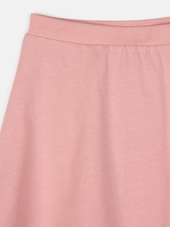 Basic cotton skater skirt