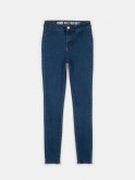 Základní basic džíny skinny s vysokým pasem dámské