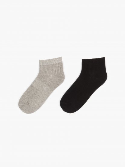 2 pack basic ankle socks