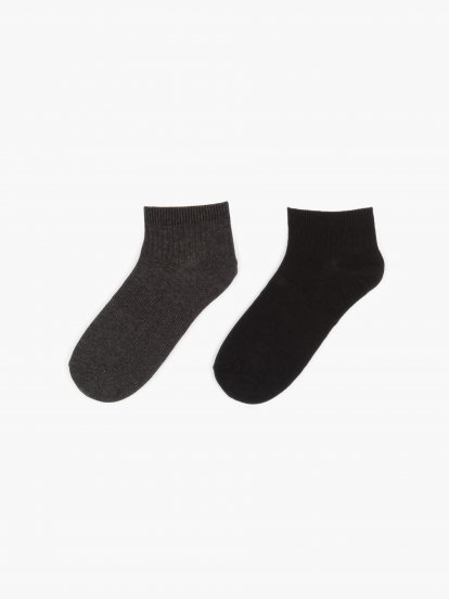 Balení 2 párů základních basic pánských kotníkových ponožek
