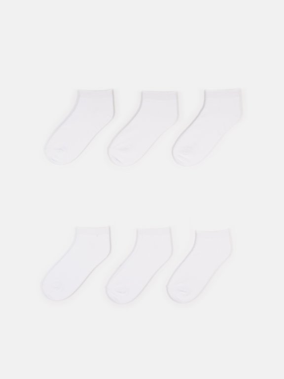 Balení 3 párů základních basic pánských kotníkových ponožek z viskové směsi
