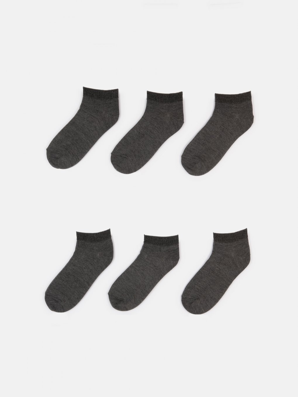 Balení 3 párů základních basic bambusových pánských kotníkových ponožek