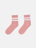Bavlnené damske ponožky s prúžkom