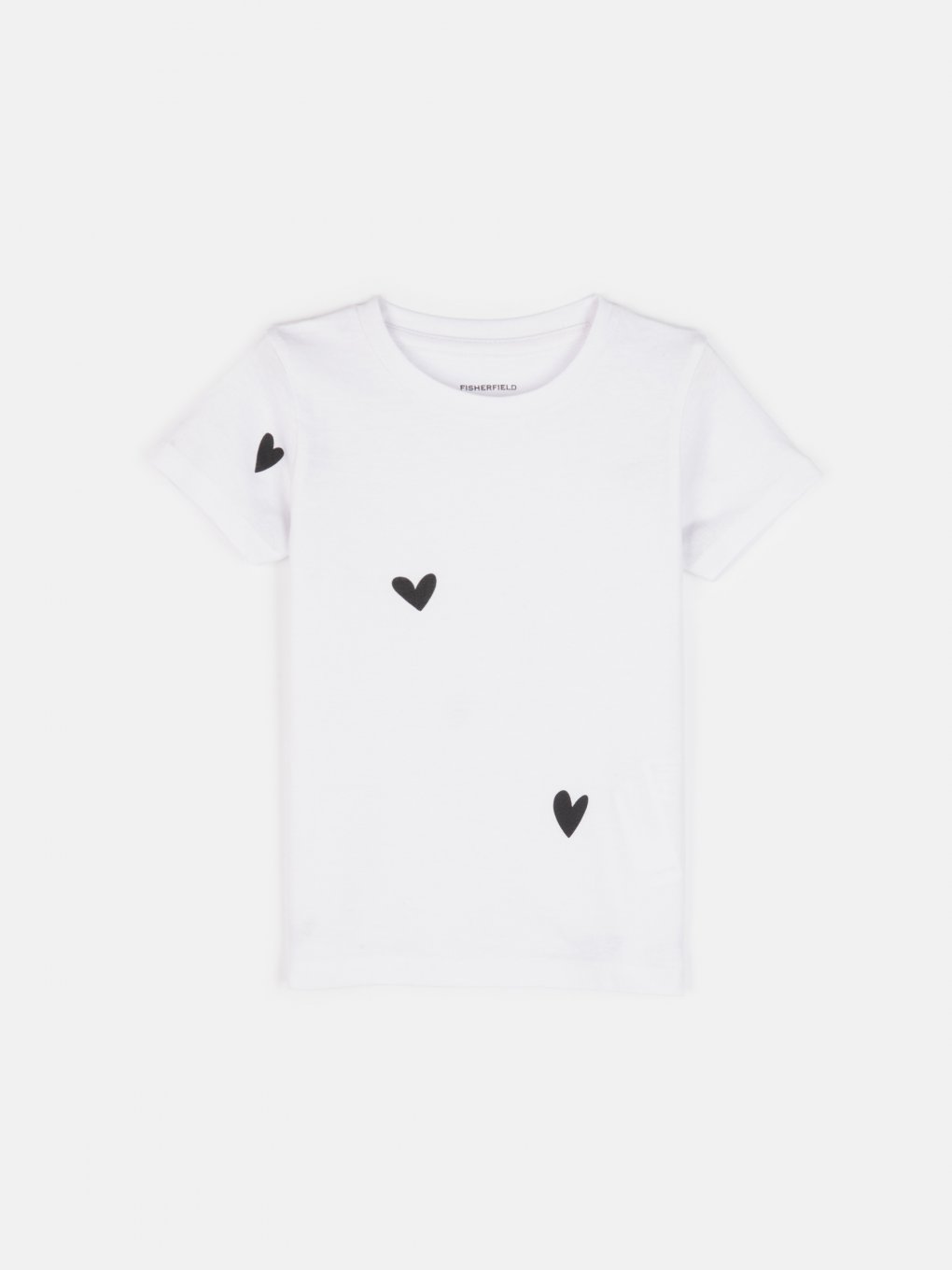 Cotton hearts print short sleeve t-shirt