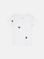 Cotton hearts print short sleeve t-shirt