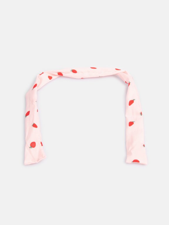 Strawberry print headband
