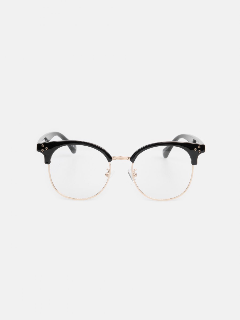 Transparent lenses glasses