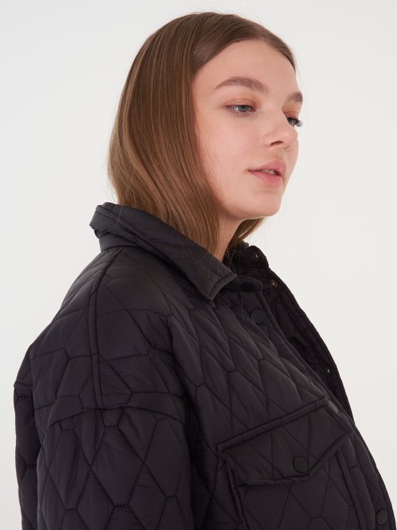 Quilted oversized light padded jacket