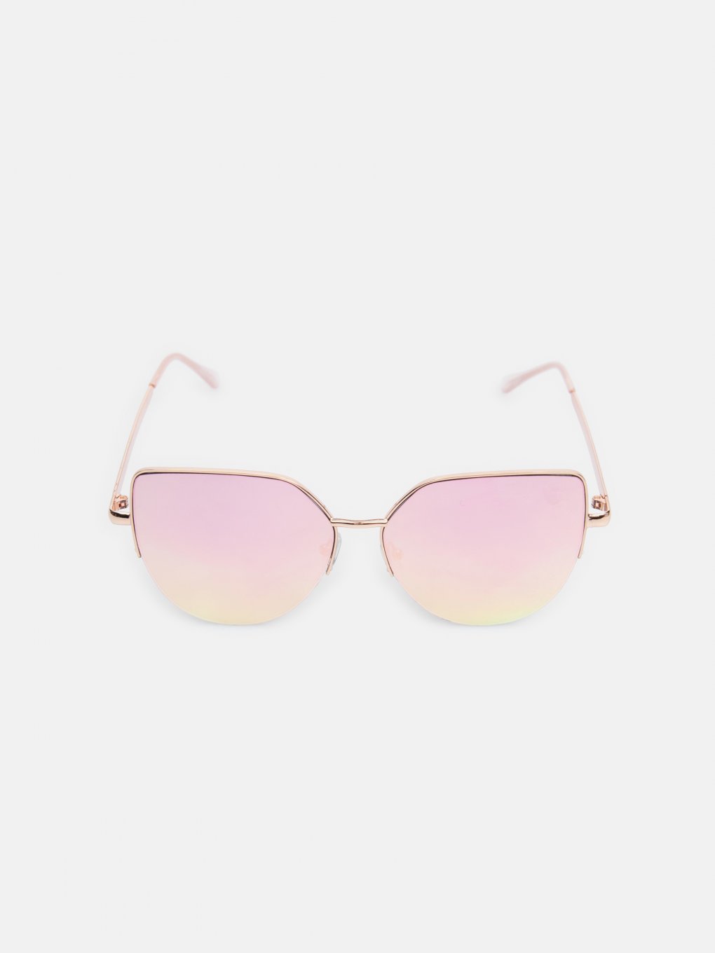 Slnečné okuliare cat eye so zrkadlovými sklami dámske