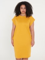 Plus size t-shirt dress with side pokets