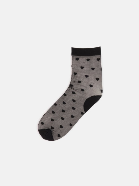 Patterned nylon socks