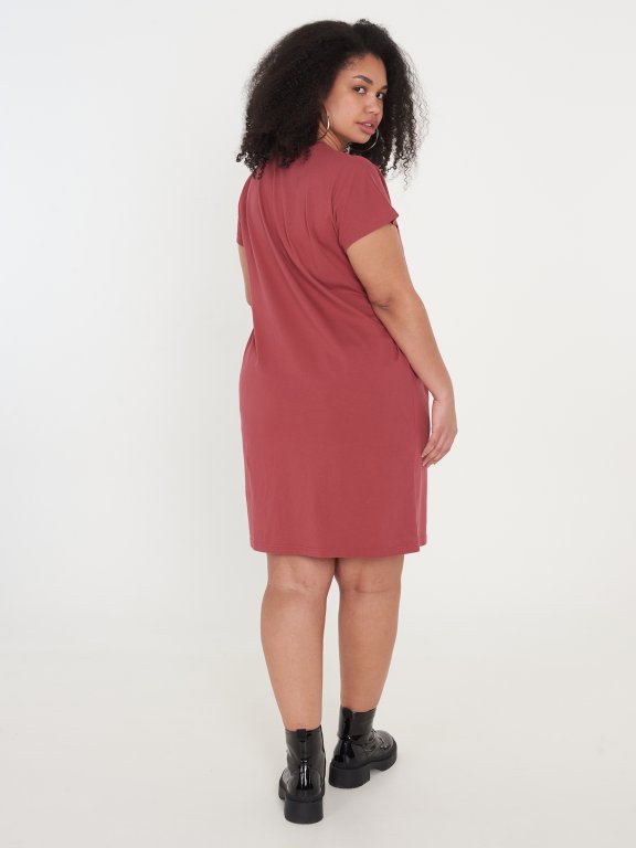 Základní basic bavlněné šaty dámské plus size