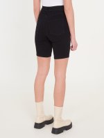 Basic high waist denim shorts