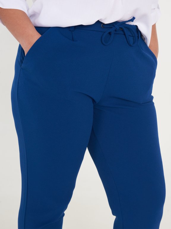 Spodnie damskie basic stretch plus size