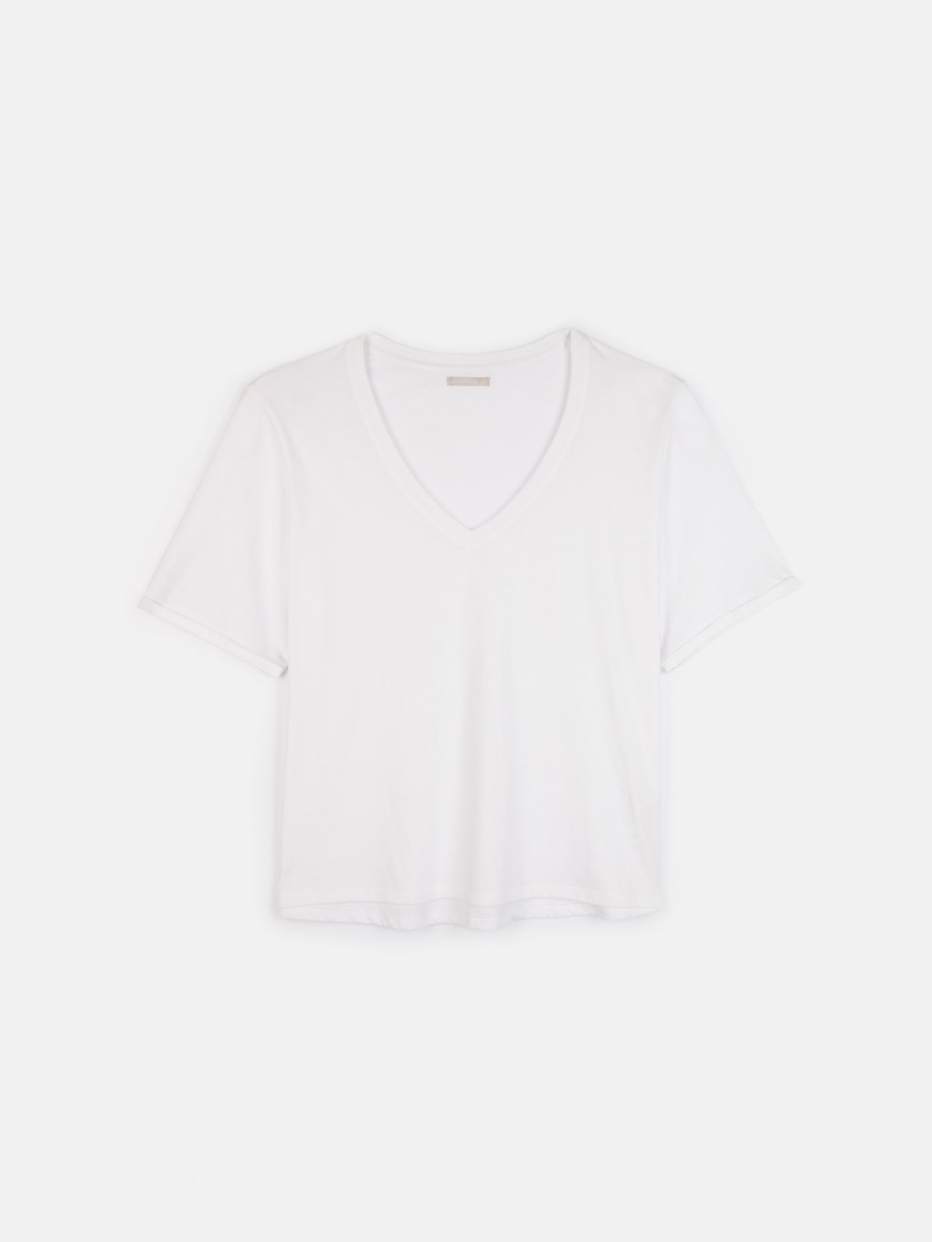 Základní basic volné tričko z bavlněné směsi plus size