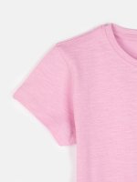 Basic cotton slub jersey short sleeve t-shirt