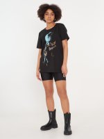 Cotton unisex t-shirt with print