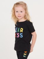 Bavlněné tričko s nápisem dívčí