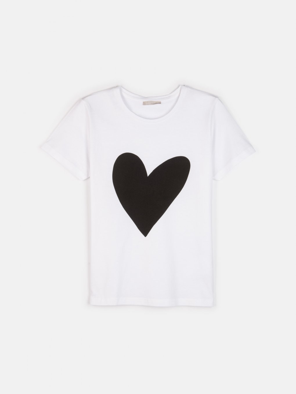 Bavlnené tričko s potlačou srdca