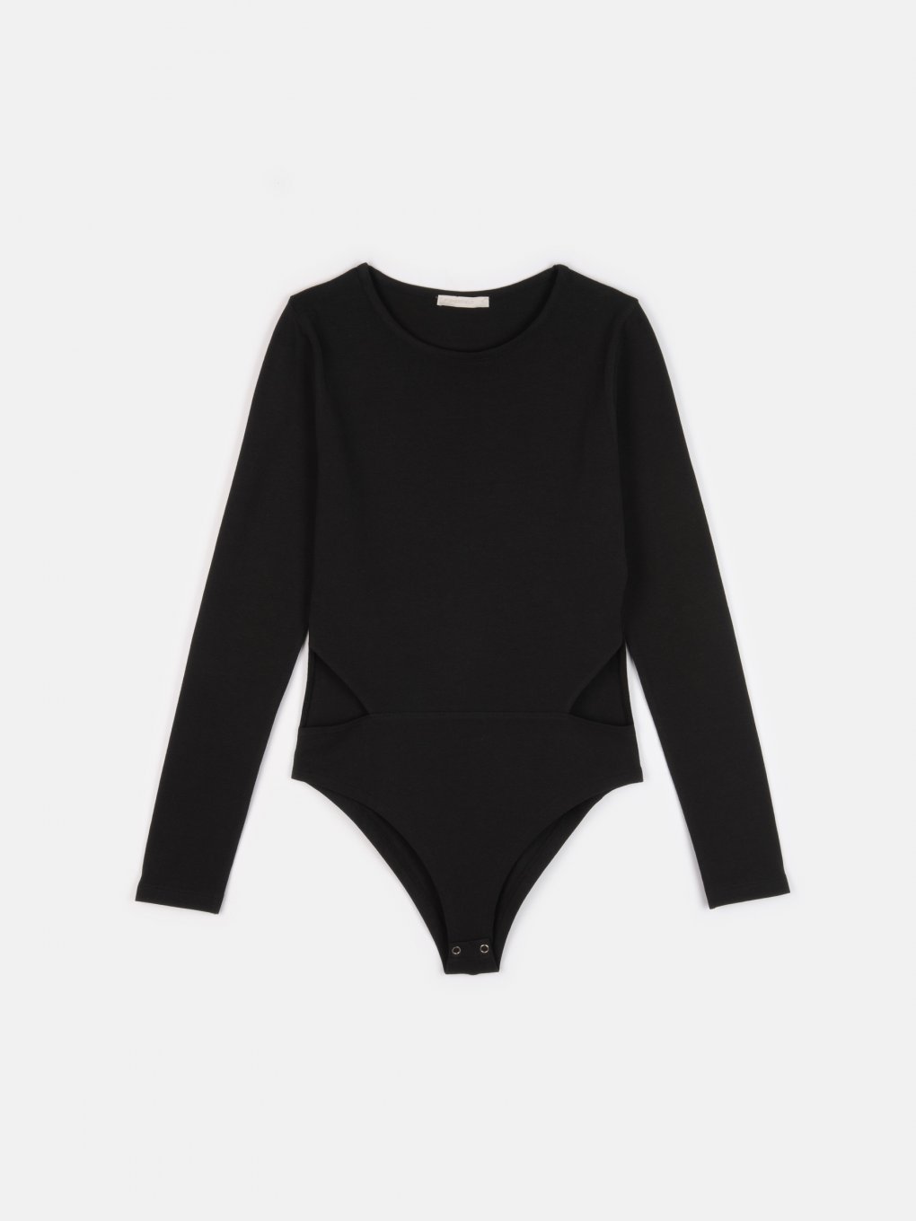 Cut out stretchy long sleeve bodysuit