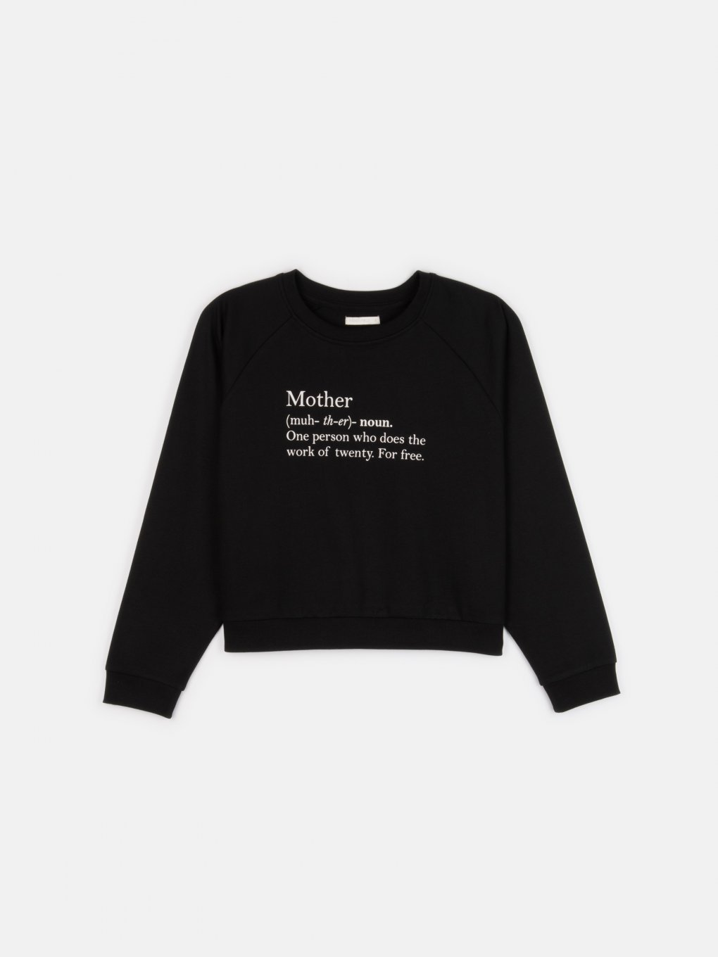 Sweatshirt with slogan print