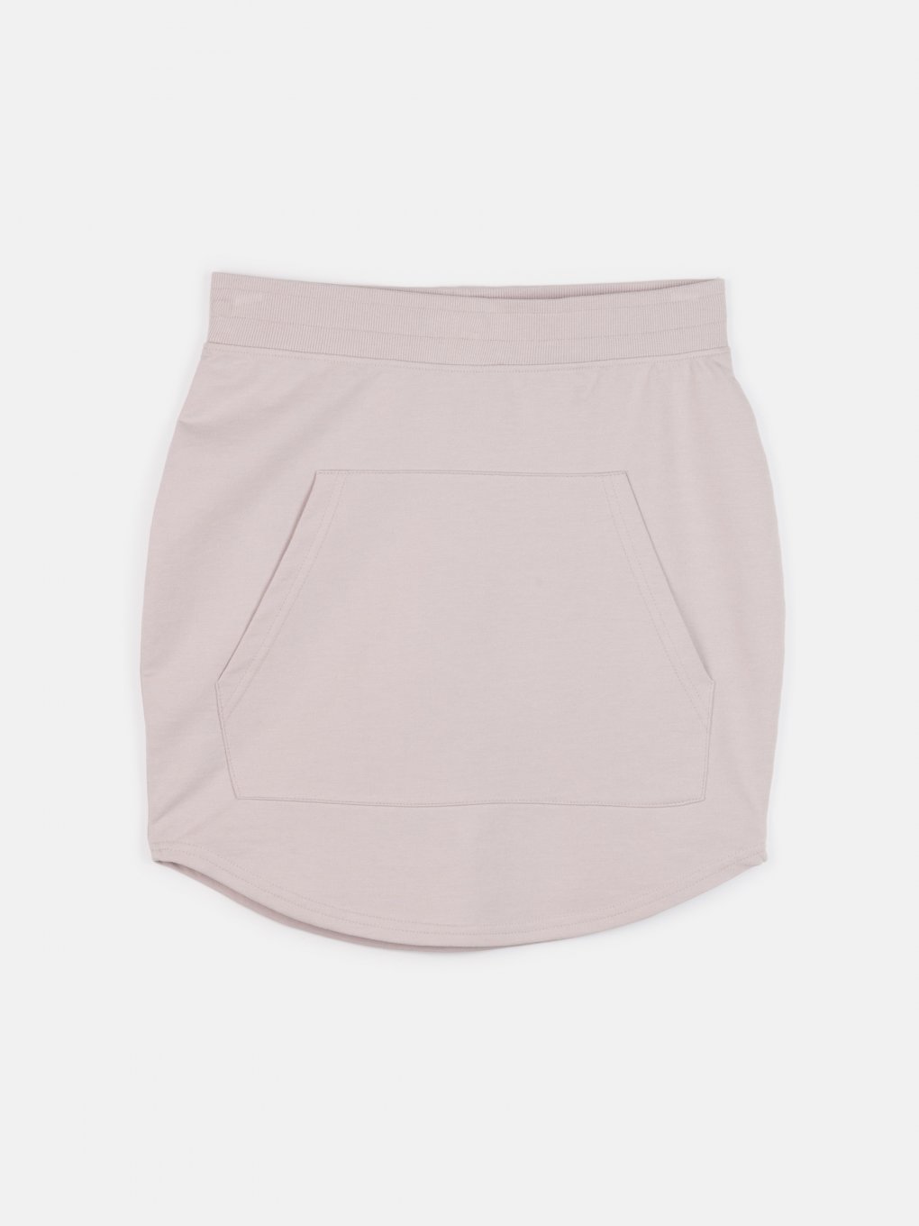 Mini sweat skirt with kangaroo pocket