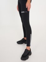 Cotton leggings with slogan print on leg