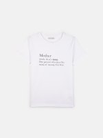 Bavlněné tričko s potiskem máma dámské