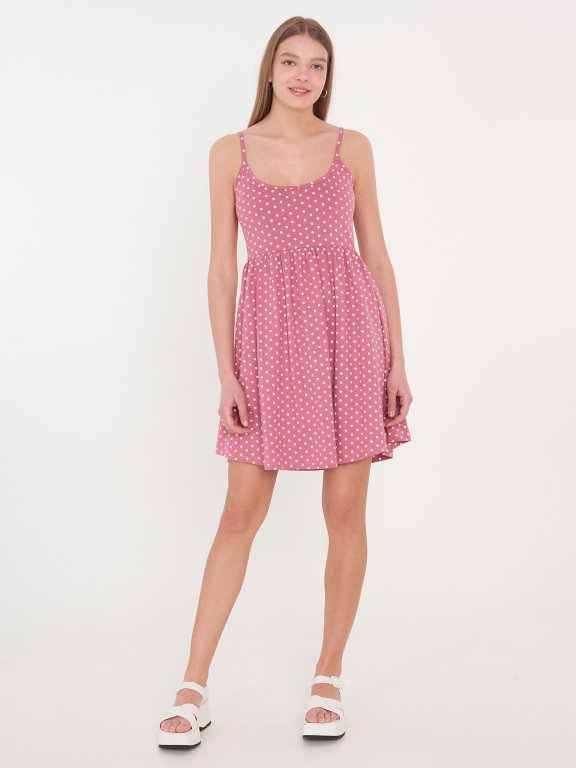 Polka dot cotton dress